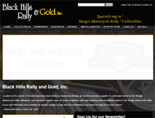 Tablet Screenshot of blackhillsrallyandgold.com